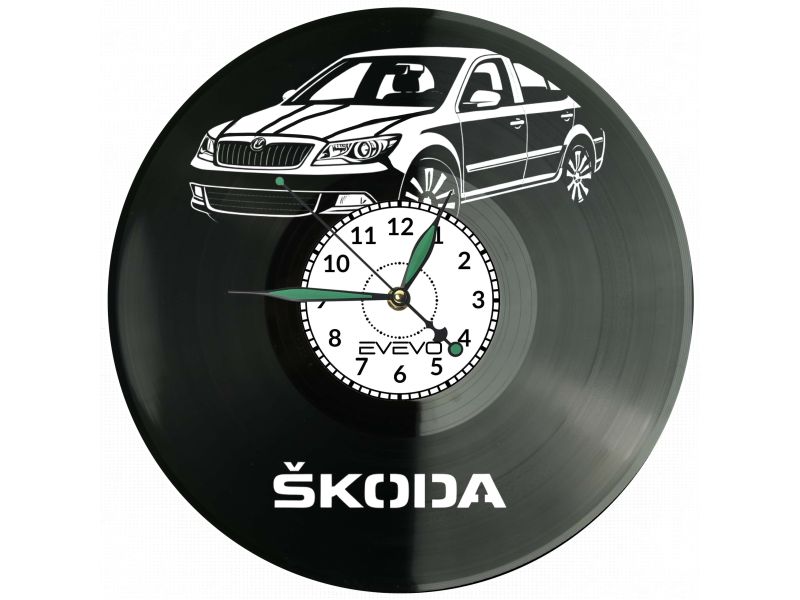 Skoda Octavia Płyta Winylowa Zegar Ścienny Prezent Upominek Urodziny Dla Niej Dla Niego EVEVO evevo.pl V0020