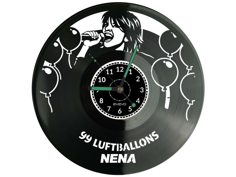 Nena 99 Luftballons Płyta Winylowa Zegar Ścienny Prezent Upominek Urodziny Dla Niej Dla Niego EVEVO evevo.pl V0021