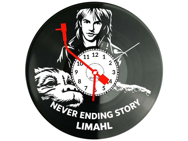 Limahl Never Ending Story Płyta Winylowa Zegar Ścienny Prezent Upominek Urodziny Dla Niej Dla Niego EVEVO evevo.pl V0022