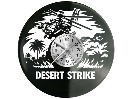 Desert Strike Gra Płyta Winylowa Zegar Ścienny Prezent Upominek Urodziny Dla Niej Dla Niego EVEVO evevo.pl V0023