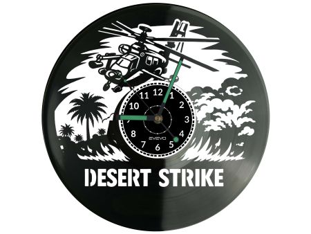 Desert Strike Gra Płyta Winylowa Zegar Ścienny Prezent Upominek Urodziny Dla Niej Dla Niego EVEVO evevo.pl V0023