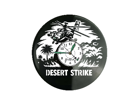 Desert Strike Gra Płyta Winylowa Zegar Ścienny Prezent Upominek Urodziny Dla Niej Dla Niego EVEVO evevo.pl V0023