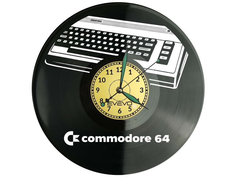 Commodore 64 płyta winylowa, Commodore 64 zegar ścienny, Commodore 64 prezent, Commodore 64 upominek