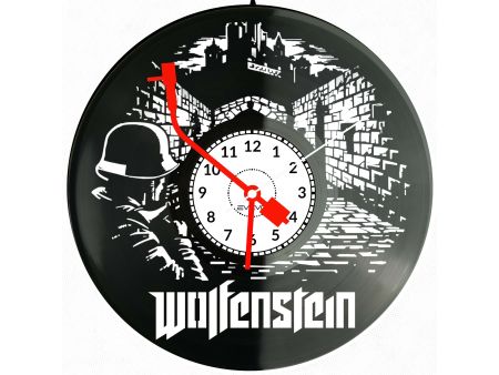 Wolfenstein Gra Płyta Winylowa Zegar Ścienny Prezent Upominek Urodziny Dla Niej Dla Niego EVEVO evevo.pl V0025