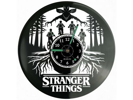 Stranger Things Płyta Winylowa Zegar Ścienny Prezent Upominek Urodziny Dla Niej Dla Niego EVEVO evevo.pl V0026
