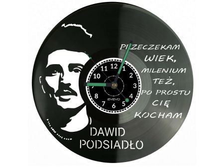 Dawid Podsiadło Płyta Winylowa Zegar Ścienny Prezent Upominek Urodziny Dla Niej Dla Niego EVEVO evevo.pl V0027