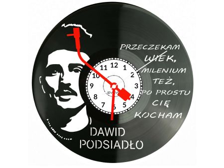 Dawid Podsiadło Płyta Winylowa Zegar Ścienny Prezent Upominek Urodziny Dla Niej Dla Niego EVEVO evevo.pl V0027