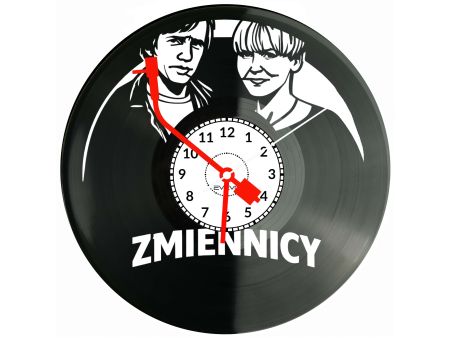 Zmiennicy Serial Płyta Winylowa Zegar Ścienny Prezent Upominek Urodziny Dla Niej Dla Niego EVEVO evevo.pl V0029