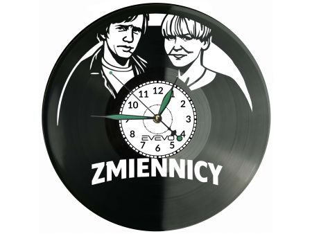 Zmiennicy Serial Płyta Winylowa Zegar Ścienny Prezent Upominek Urodziny Dla Niej Dla Niego EVEVO evevo.pl V0029