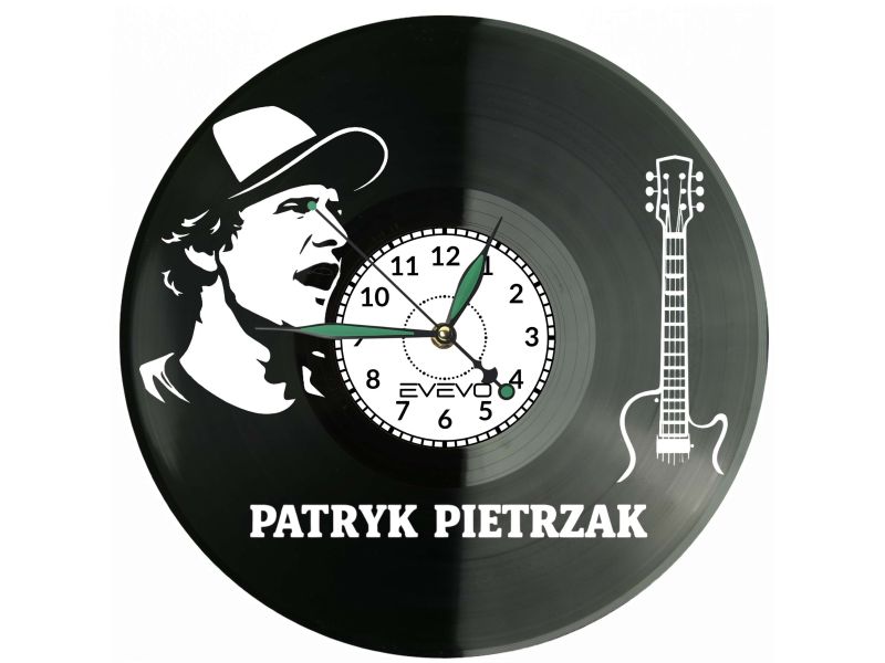 Patryk Pietrzak Płyta Winylowa Zegar Ścienny Prezent Upominek Urodziny Dla Niej Dla Niego EVEVO evevo.pl V0032