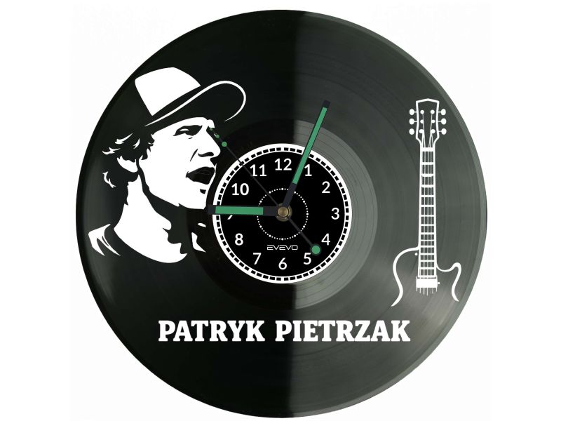 Patryk Pietrzak Płyta Winylowa Zegar Ścienny Prezent Upominek Urodziny Dla Niej Dla Niego EVEVO evevo.pl V0032
