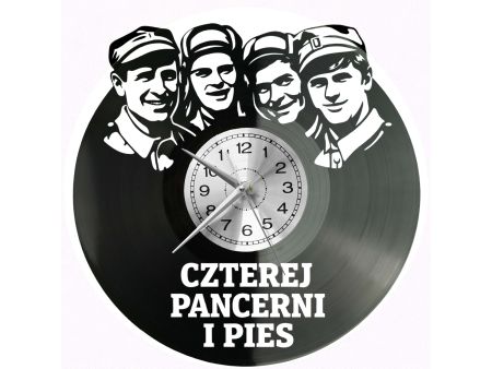 Czterej Pancerni i Pies Winylowa Zegar Ścienny Prezent Upominek Urodziny Dla Niej Dla Niego EVEVO evevo.pl V0033
