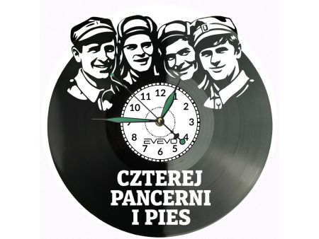 Czterej Pancerni i Pies Winylowa Zegar Ścienny Prezent Upominek Urodziny Dla Niej Dla Niego EVEVO evevo.pl V0033