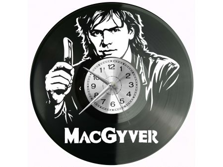 Macgyver Płyta Winylowa Zegar Ścienny Prezent Upominek Urodziny Dla Niej Dla Niego EVEVO evevo.pl V0034