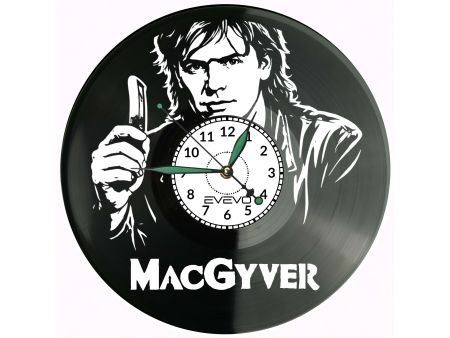 Macgyver Płyta Winylowa Zegar Ścienny Prezent Upominek Urodziny Dla Niej Dla Niego EVEVO evevo.pl V0034