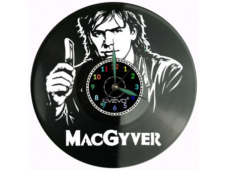 MacGyver płyta winylowa, MacGyver zegar ścienny, MacGyver prezent, MacGyver upominek
