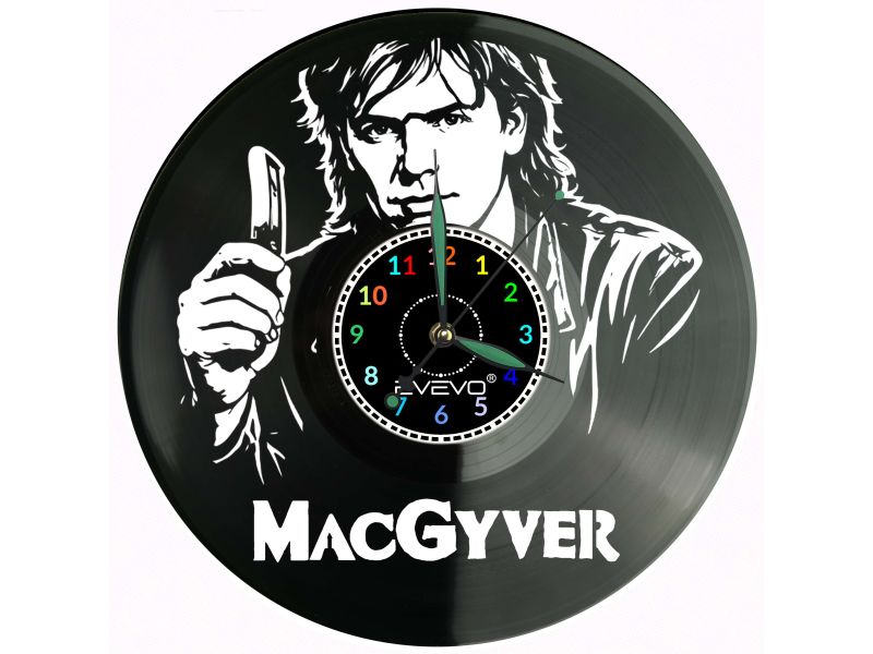 MacGyver płyta winylowa, MacGyver zegar ścienny, MacGyver prezent, MacGyver upominek