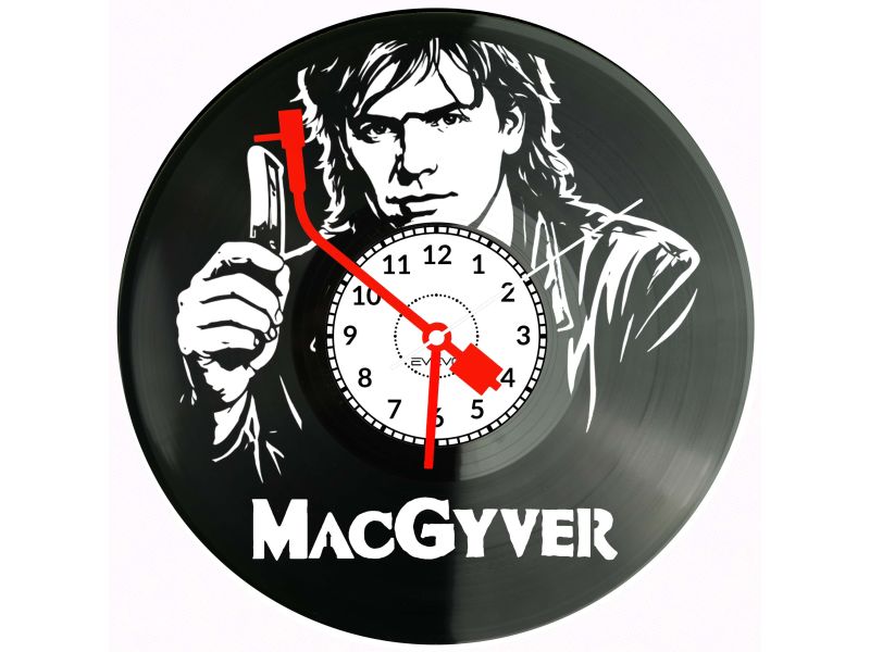 MacGyver płyta winylowa, MacGyver zegar ścienny, MacGyver prezent, MacGyver upominek
