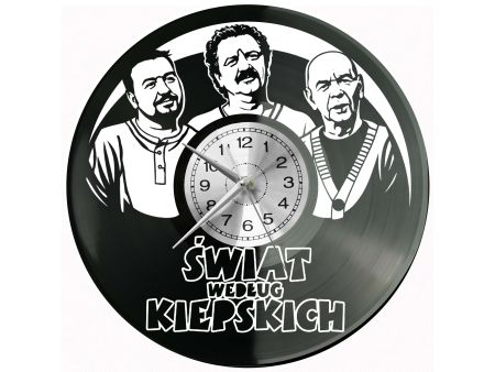 Świat Według Kiepskich Serial Płyta Winylowa Zegar Ścienny Prezent Upominek Urodziny Dla Niej Dla Niego EVEVO evevo.pl V0035