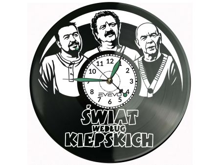 Świat Według Kiepskich Serial Płyta Winylowa Zegar Ścienny Prezent Upominek Urodziny Dla Niej Dla Niego EVEVO evevo.pl V0035