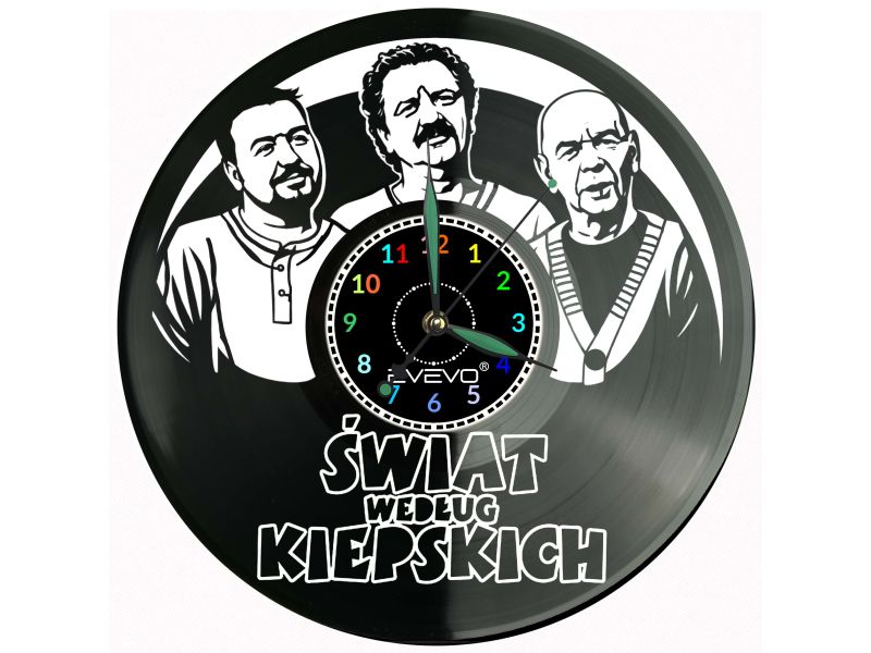 Świat Według Kiepskich Serial Płyta Winylowa Zegar Ścienny Prezent Upominek Urodziny Dla Niej Dla Niego EVEVO evevo.pl V0035