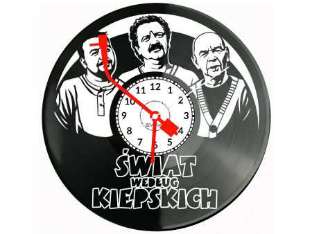 Świat Według Kiepskich Serial Płyta Winylowa Zegar Ścienny Prezent Upominek Urodziny Dla Niej Dla Niego EVEVO evevo.pl V0035
