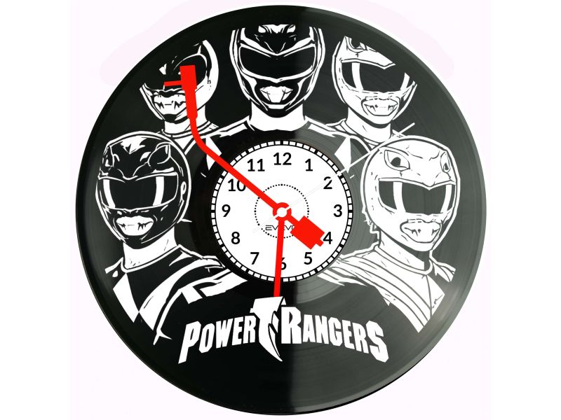 Power Rangers płyta winylowa, Power Rangers zegar ścienny, Power Rangers prezent, Power Rangers upominek