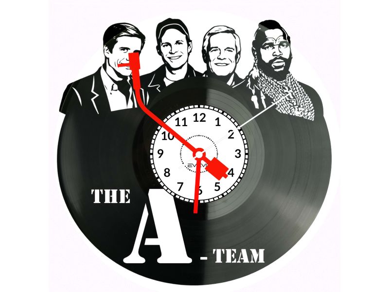 Drużyna A Serial The A Team Płyta Winylowa Zegar Ścienny Prezent Upominek Urodziny Dla Niej Dla Niego EVEVO evevo.pl V0038