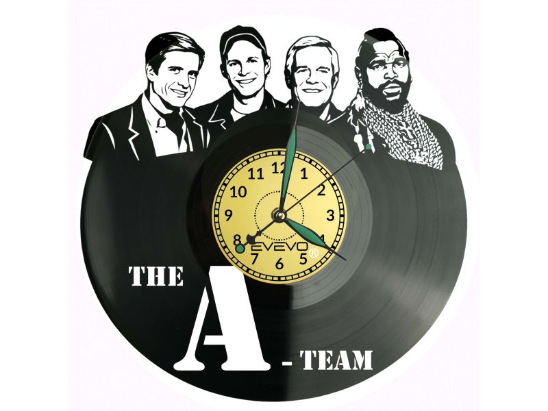 Drużyna A Serial The A Team Płyta Winylowa Zegar Ścienny Prezent Upominek Urodziny Dla Niej Dla Niego EVEVO evevo.pl V0038