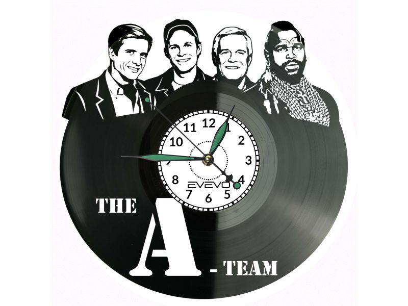 Drużyna A Serial The A Team Płyta Winylowa Zegar Ścienny Prezent Upominek Urodziny Dla Niej Dla Niego EVEVO evevo.pl V0038