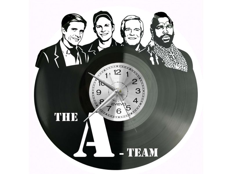 Drużyna A Serial The A Team Płyta Winylowa Zegar Ścienny Prezent Upominek Urodziny Dla Niej Dla Niego EVEVO evevo.pl V0038