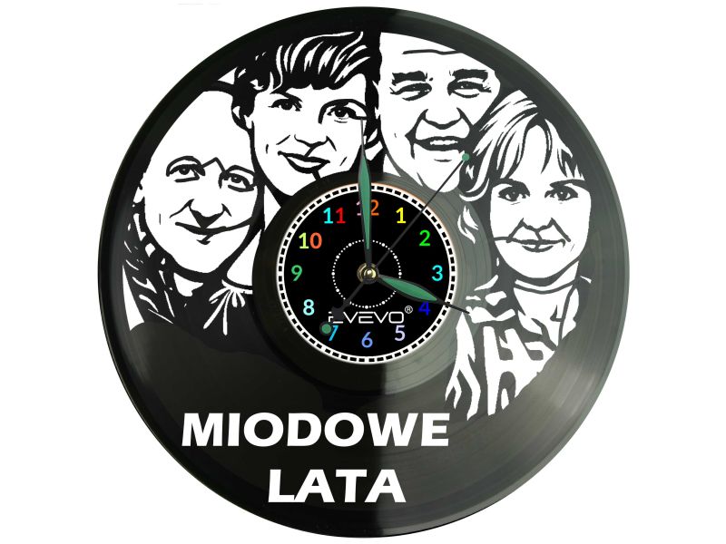 Miodowe Lata Serial Płyta Winylowa Zegar Ścienny Prezent Upominek Urodziny Dla Niej Dla Niego EVEVO evevo.pl V0039