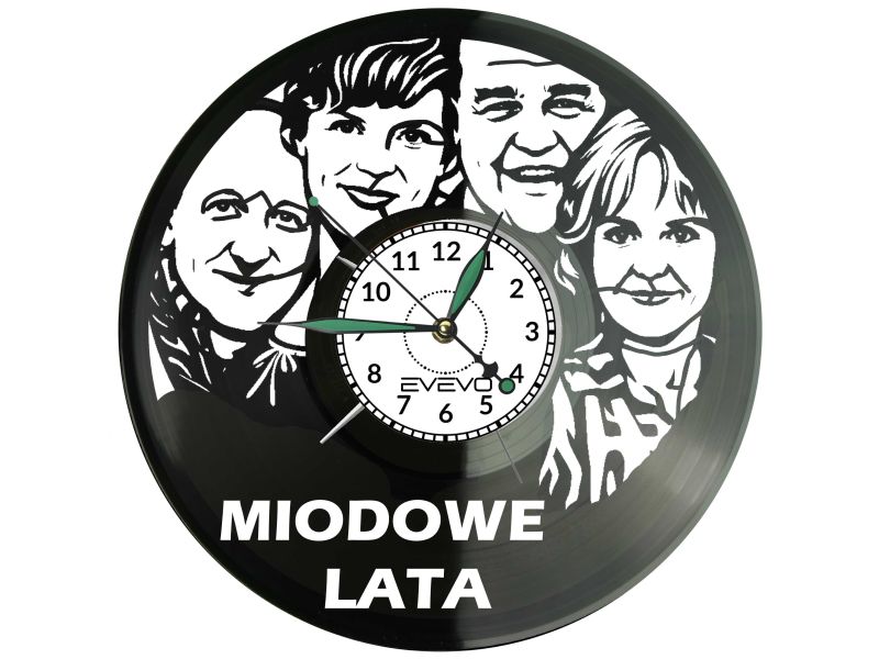 Miodowe Lata Serial Płyta Winylowa Zegar Ścienny Prezent Upominek Urodziny Dla Niej Dla Niego EVEVO evevo.pl V0039