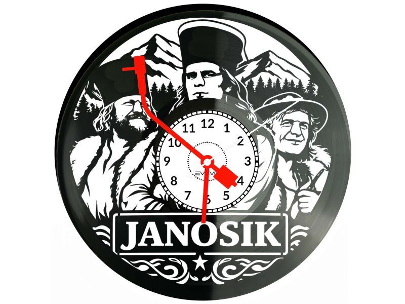 Janosik Serial Płyta Winylowa Zegar Ścienny Prezent Upominek Urodziny Dla Niej Dla Niego EVEVO evevo.pl V0040