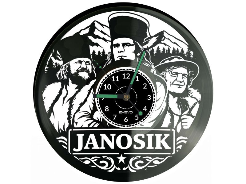 Janosik Serial Płyta Winylowa Zegar Ścienny Prezent Upominek Urodziny Dla Niej Dla Niego EVEVO evevo.pl V0040