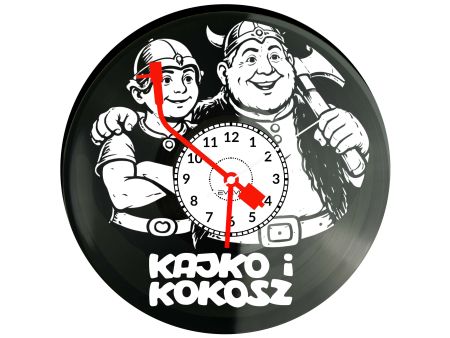 Kajko i Kokosz Komiks Płyta Winylowa Zegar Ścienny Prezent Upominek Urodziny Dla Niej Dla Niego EVEVO evevo.pl V0042
