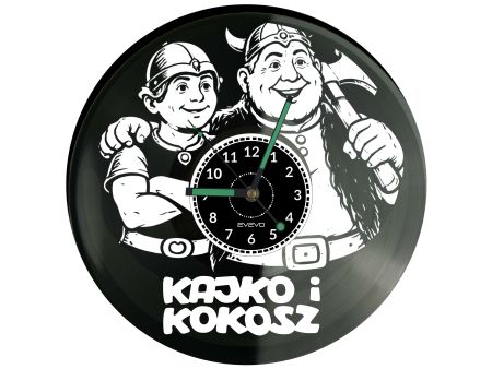 Kajko i Kokosz Komiks Płyta Winylowa Zegar Ścienny Prezent Upominek Urodziny Dla Niej Dla Niego EVEVO evevo.pl V0042