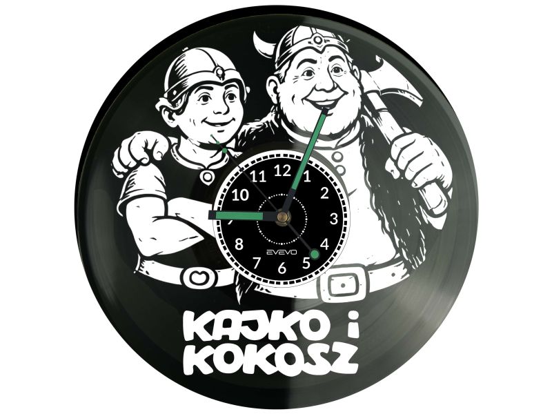 Kajko i Kokosz Komiks Płyta Winylowa Zegar Ścienny Prezent Upominek Urodziny Dla Niej Dla Niego EVEVO evevo.pl V0042
