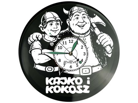 Kajko i Kokosz Komiks Płyta Winylowa Zegar Ścienny Prezent Upominek Urodziny Dla Niej Dla Niego EVEVO evevo.pl V0042