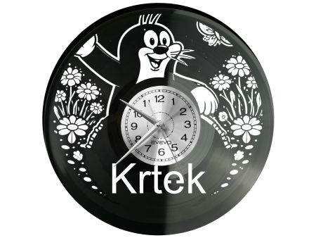 Krtek Film Animowany Płyta Winylowa Zegar Ścienny Prezent Upominek Urodziny Dla Niej Dla Niego EVEVO evevo.pl V0043