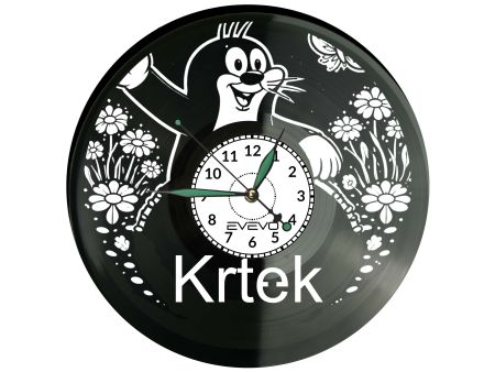 Krtek Film Animowany Płyta Winylowa Zegar Ścienny Prezent Upominek Urodziny Dla Niej Dla Niego EVEVO evevo.pl V0043