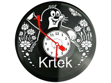 Krtek Bajka Płyta Winylowa Zegar Ścienny Prezent Upominek Urodziny Dla Niej Dla Niego EVEVO evevo.pl V0043