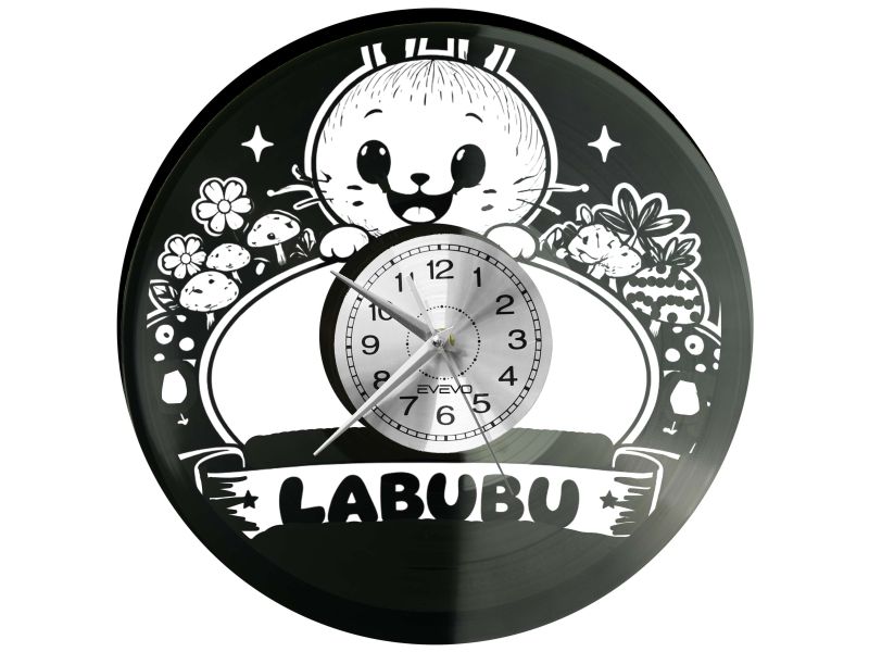 Labubu Orginal Płyta Winylowa Zegar Ścienny Prezent Upominek Urodziny Dla Niej Dla Niego EVEVO evevo.pl V0045