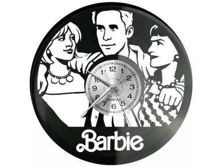Barbie płyta winylowa, Barbie zegar ścienny, Barbie prezent, Barbie upominek