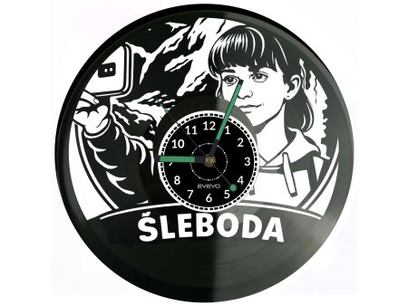 Zegar Śleboda z płyty winylowej – klimatyczna dekoracja inspirowana serialem. Idealny prezent i oryginalny upominek.
