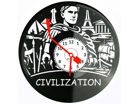 Civilization Gra Płyta Winylowa Zegar Ścienny Prezent Upominek Urodziny Dla Niej Dla Niego EVEVO evevo.pl V0048