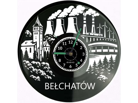 Bełchatów płyta winylowa, Bełchatów zegar ścienny, Bełchatów prezent, Bełchatów upominek