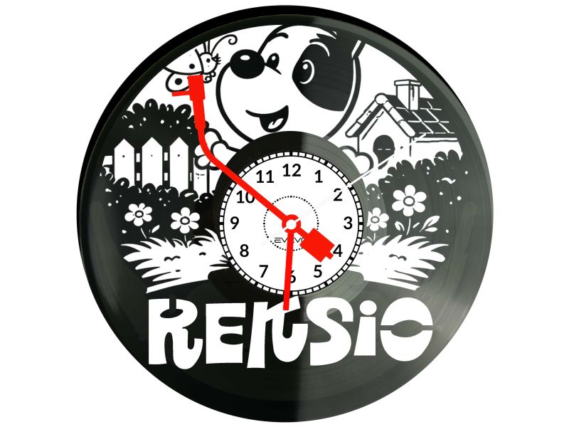 Reksio Bajka Płyta Winylowa Zegar Ścienny Prezent Upominek Urodziny Dla Niej Dla Niego EVEVO evevo.pl V0050