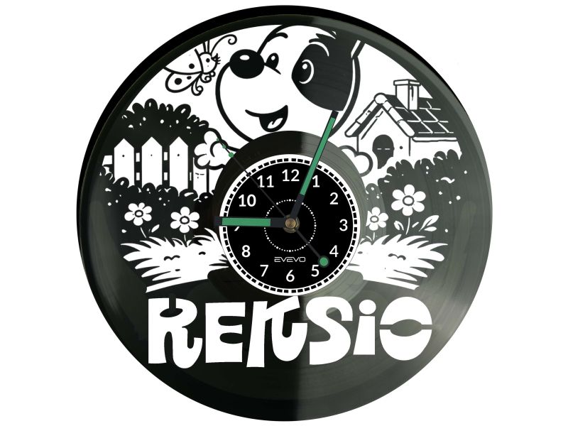 Reksio Bajka Płyta Winylowa Zegar Ścienny Prezent Upominek Urodziny Dla Niej Dla Niego EVEVO evevo.pl V0050