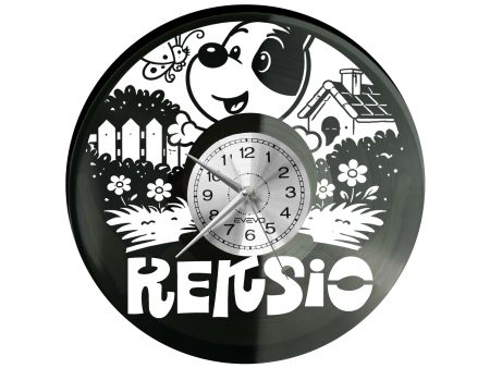 Reksio Bajka Płyta Winylowa Zegar Ścienny Prezent Upominek Urodziny Dla Niej Dla Niego EVEVO evevo.pl V0050